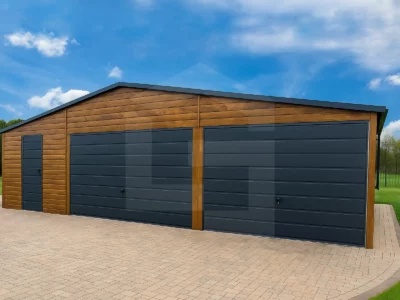 Garaże blaszane dwustanowiskowe